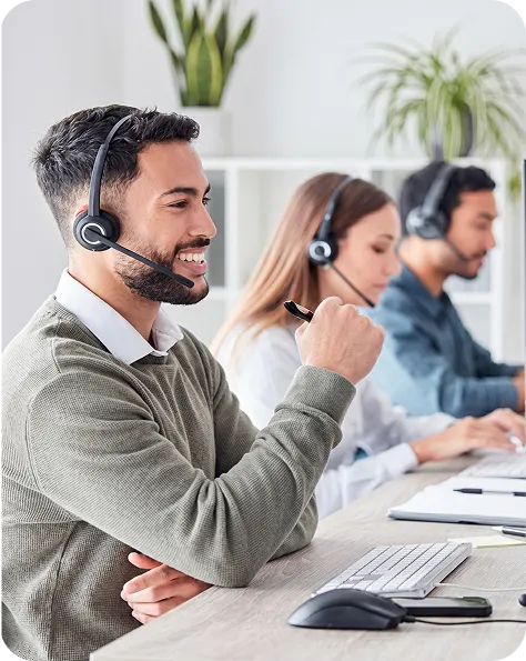 DigitraDigital support specialist on a call